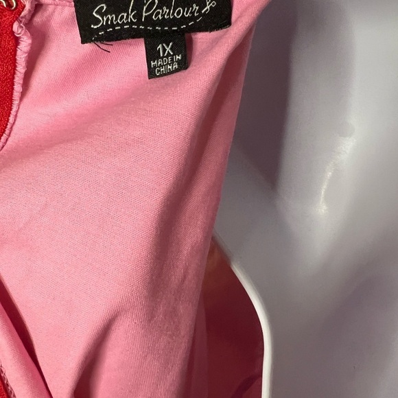 Unique Vintage X Smack Parlour Retro Christmas Candy Cane Dress Size 1x/NWT 16 - Picture 11 of 11